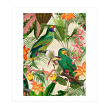 Parrots in tropical Jungle (Print Only) thumbnail