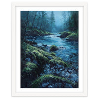 The Cerulean Current: A Whispering Flow Through the Moss