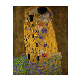 Gustav Klimt The Kiss Gold Romantic Art (Print Only) thumbnail