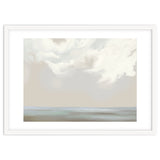 Abstract muted sea and clouds oil painting thumbnail