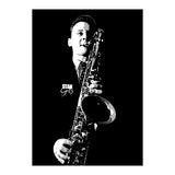 Stan Getz American Jazz Saxophonist in Grayscale (Print Only) thumbnail