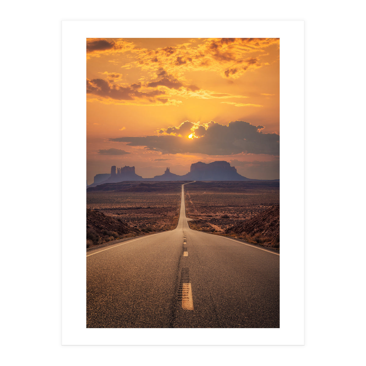 Famous Forrest Gump Road - Monument Valley (Print Only)