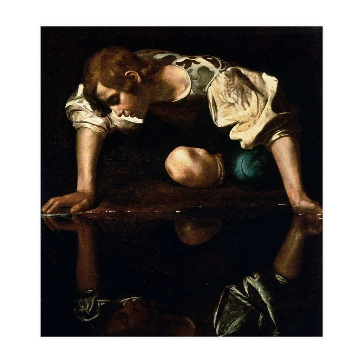 Caravaggio – Narcissus (ca. 1600) | Dramatic Baroque Masterpiece (Print Only)