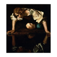 Caravaggio – Narcissus (ca. 1600) | Dramatic Baroque Masterpiece (Print Only)