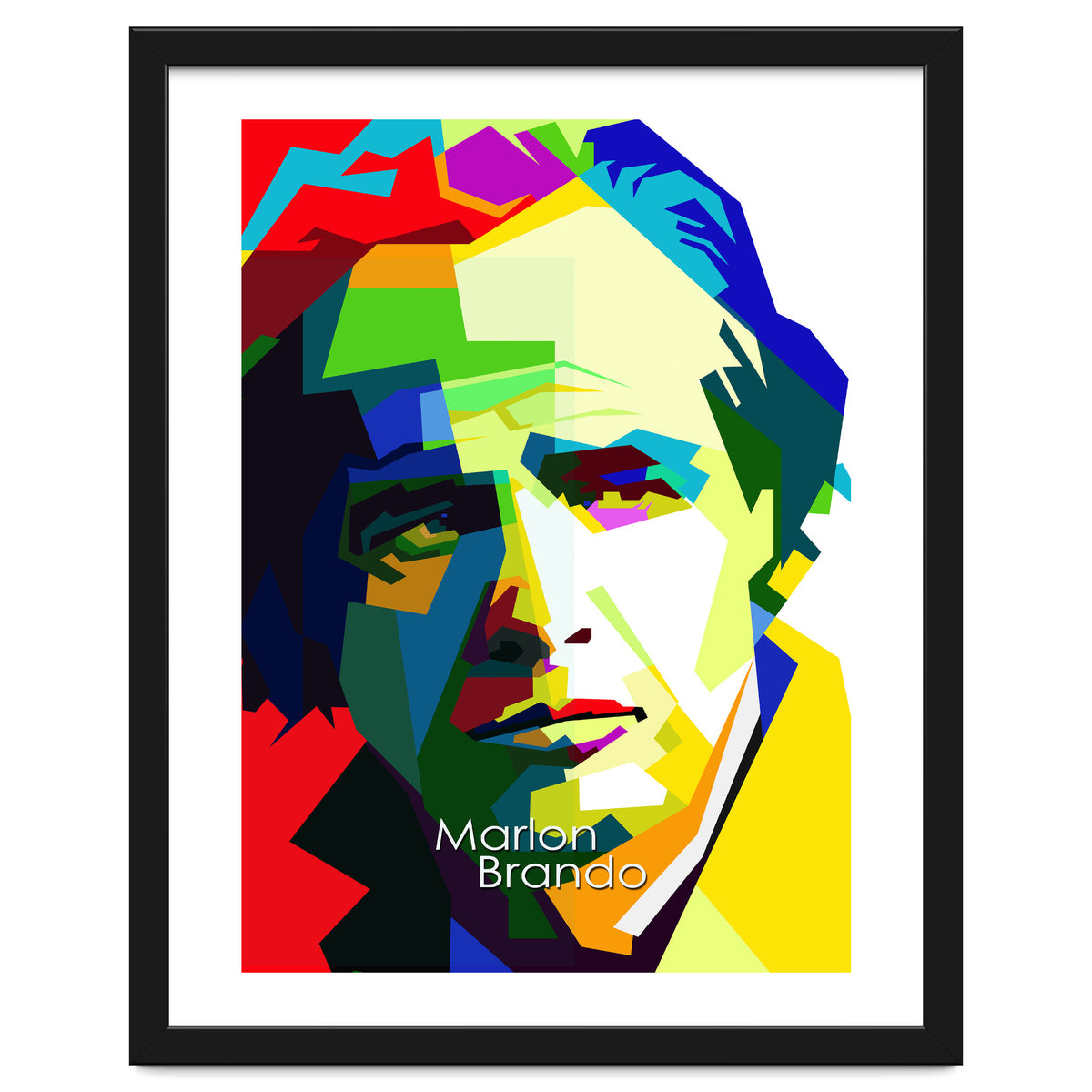 Marlon Brando Hollywood Legend Pop Art WPAP