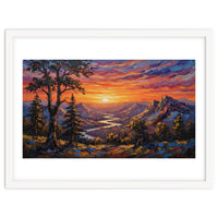 Sunset Over the Valley Peaks