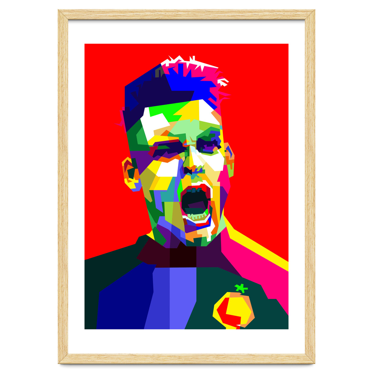 Lautaro Martinez Football Striker Pop Art