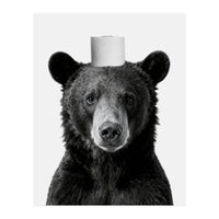 Bear, Toilet Paper Crown, Nursery Animal Art for Children (Print Only)