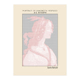 Portrait of Simonetta Vespucci as Nymph – Sandro Botticelli (ascii art)  (Print Only) thumbnail