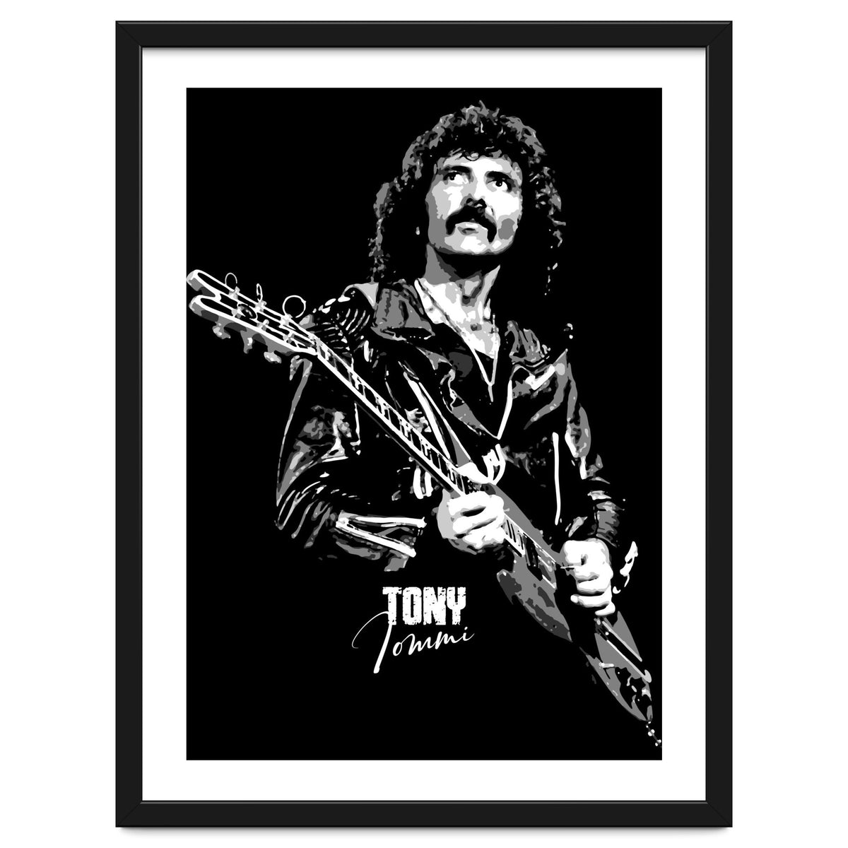 Tony Iommi American Musician Legend In Grayscale