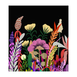 Dark Garden, Eclectic Bold Floral Botanical Nature, Colorful Mystery Bohemian Flowers Plants (Print Only) thumbnail