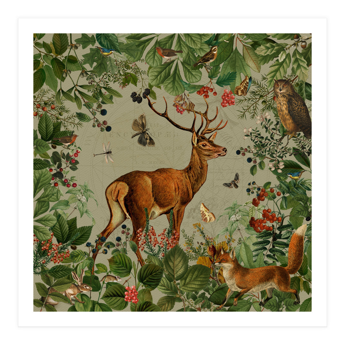 Nostalgic autumn guardians of the forest 3 (Print Only)