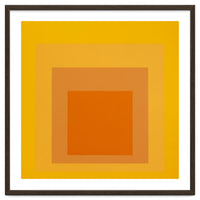 JOSEF ALBERS - HOMAGE TO THE SQUARE YELLOW ORANGE 2. HIGH RESOLUTION