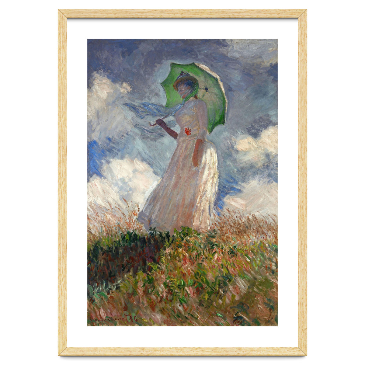 Claude Monet / 'The Woman with a Parasol', 1886, Oil on canvas, 131 × 88 cm. SUZANNE HOSCHEDE.