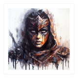 Armored Medieval Warrior Woman (Print Only) thumbnail