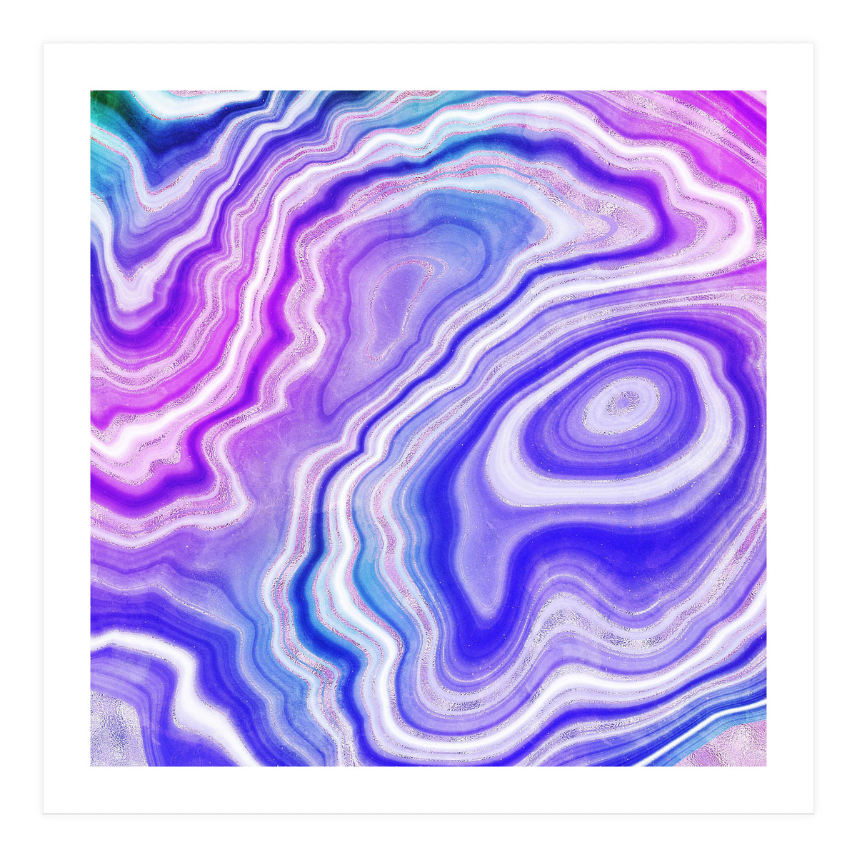 Neon Agate Texture 06 (Print Only)
