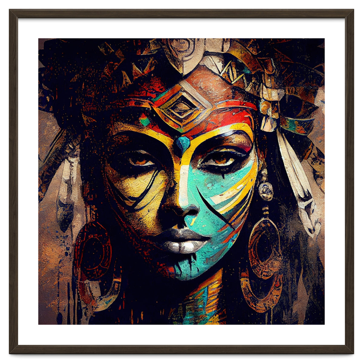 Midnight Warrior Woman Portrait