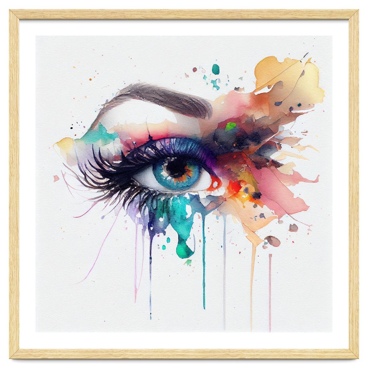 Watercolor Woman Eye #2