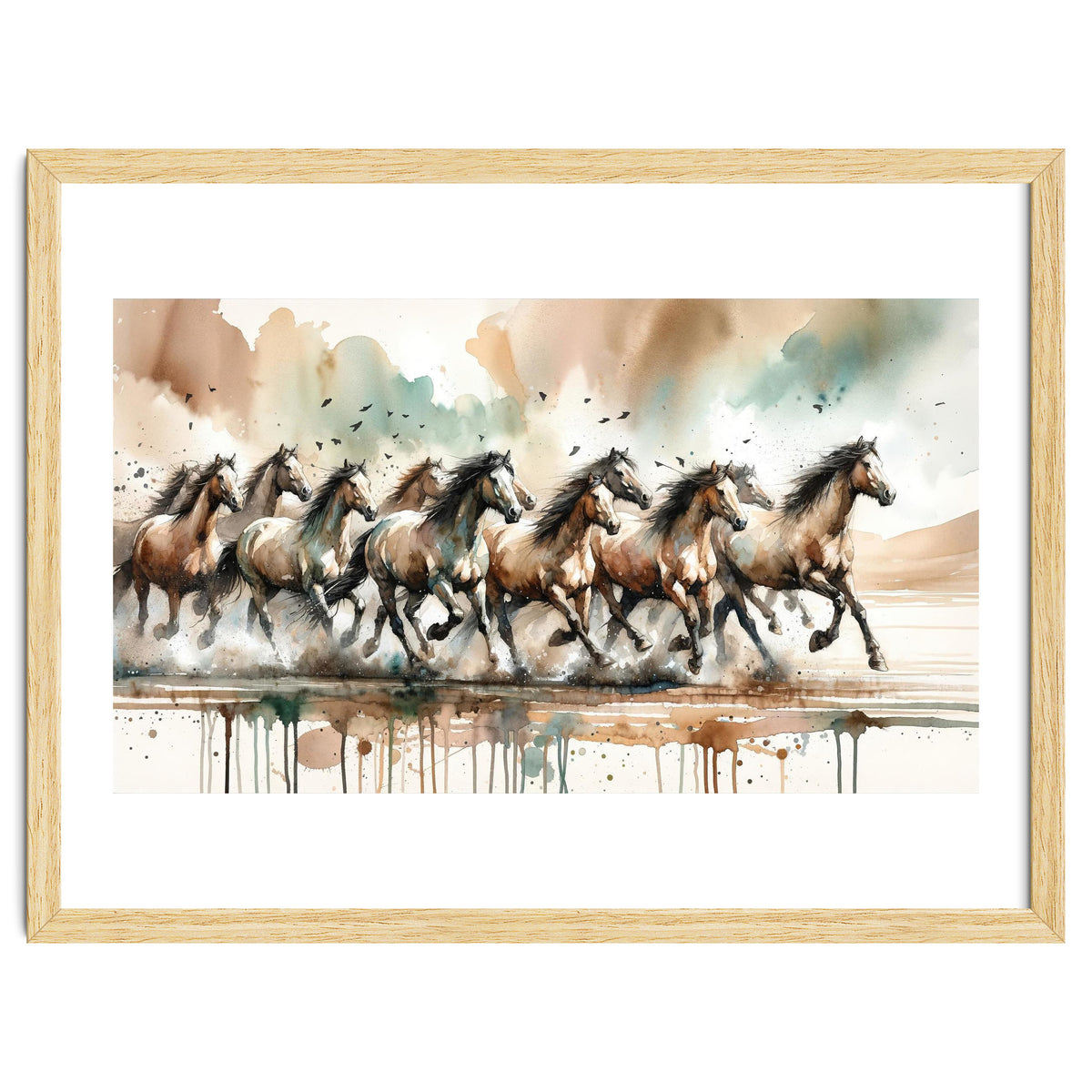 Running Horses Panorama