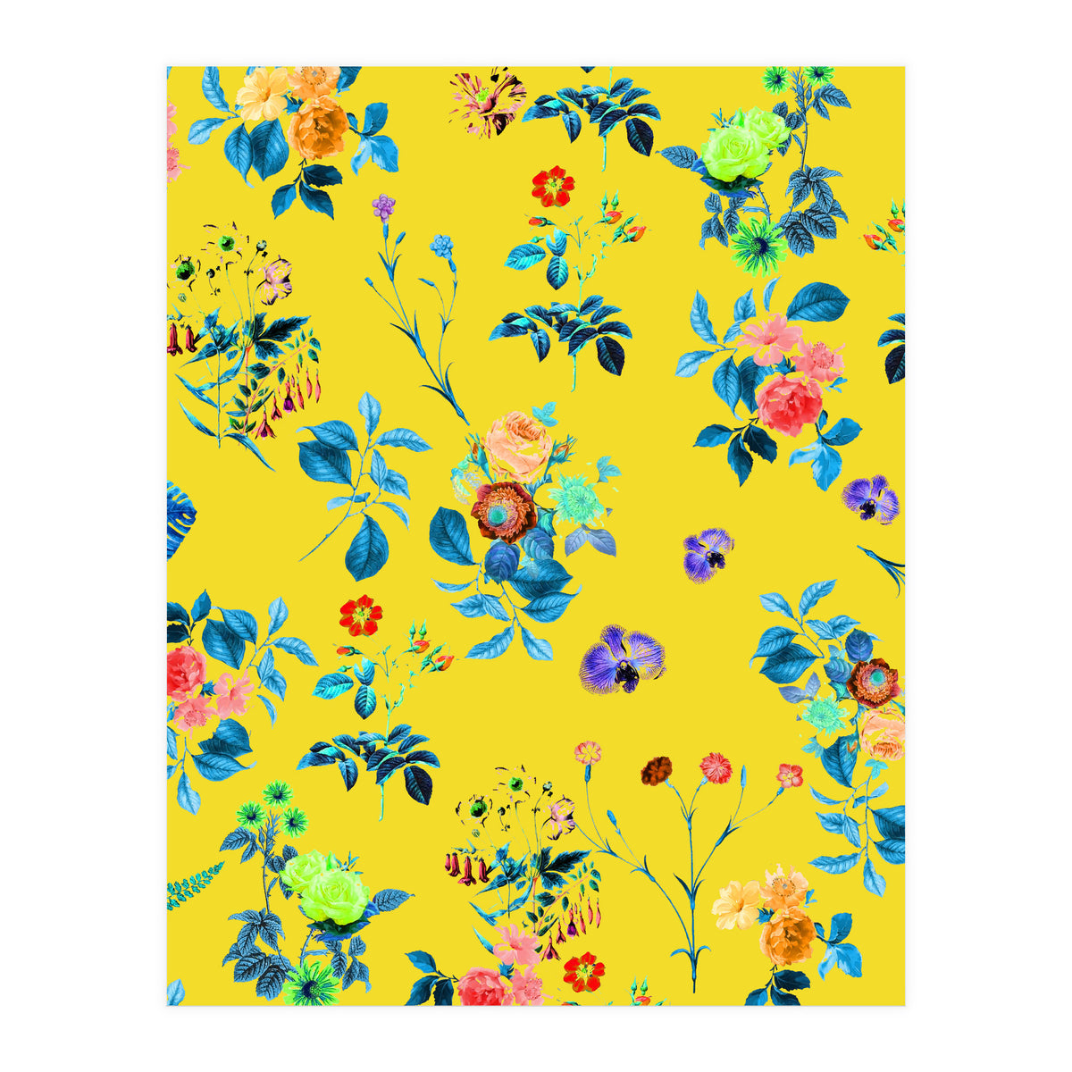 Floral Shower || #society6 #decor #buyart (Print Only)