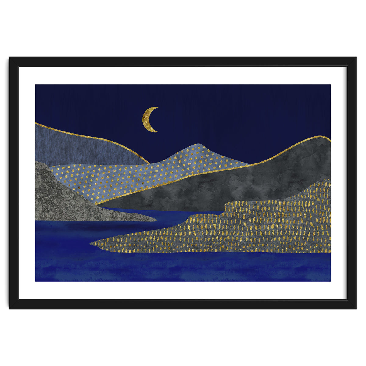 Abstract Landscape Moonlight Mood