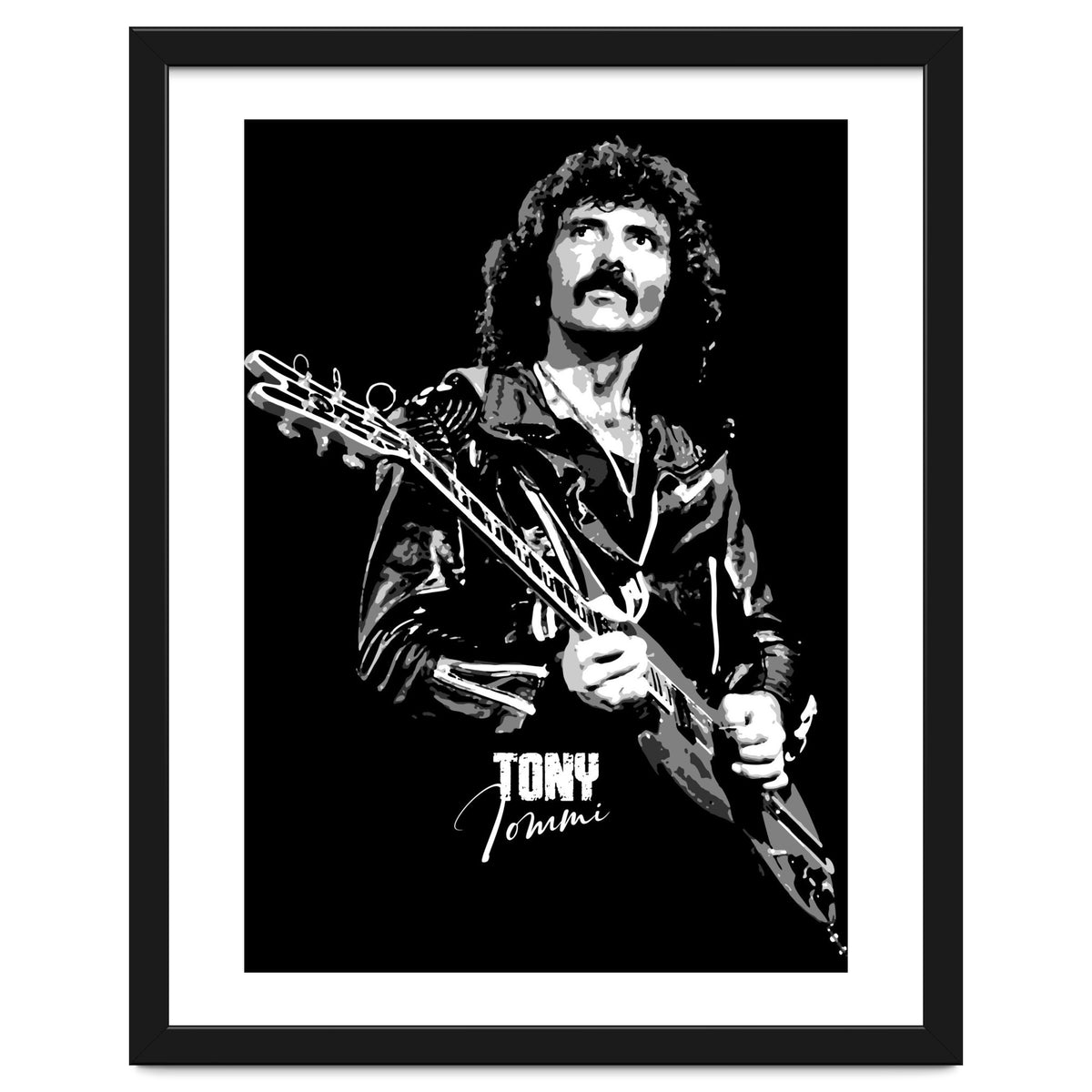Tony Iommi American Musician Legend In Grayscale