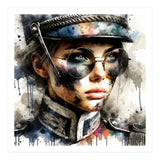 Watercolor Napoleonic Soldier Woman #5 (Print Only) thumbnail