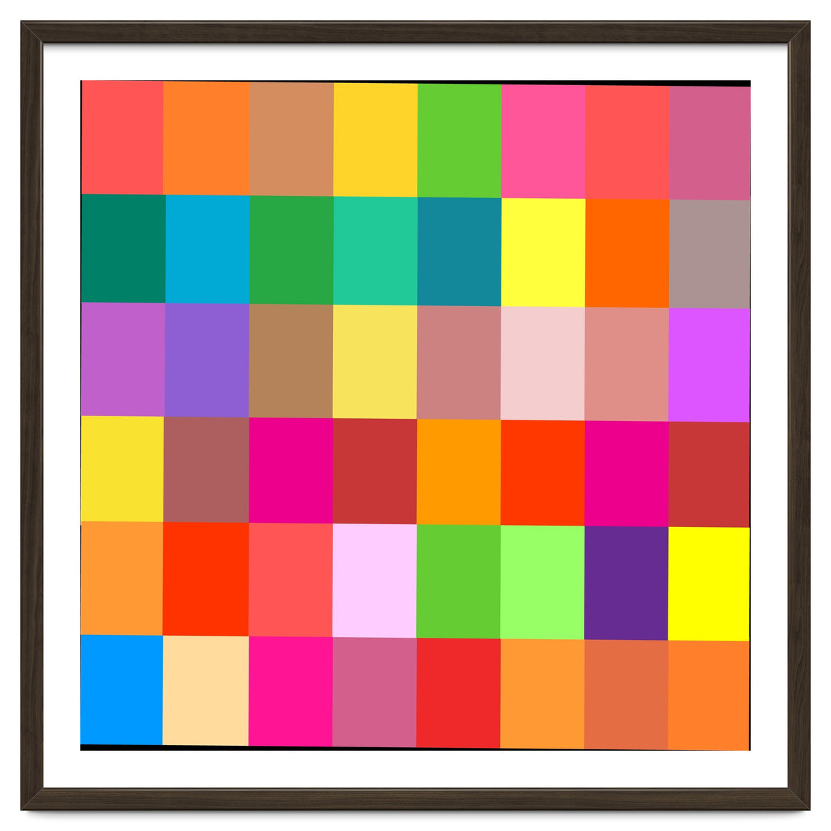 Colorful Rainbow Squares Patch