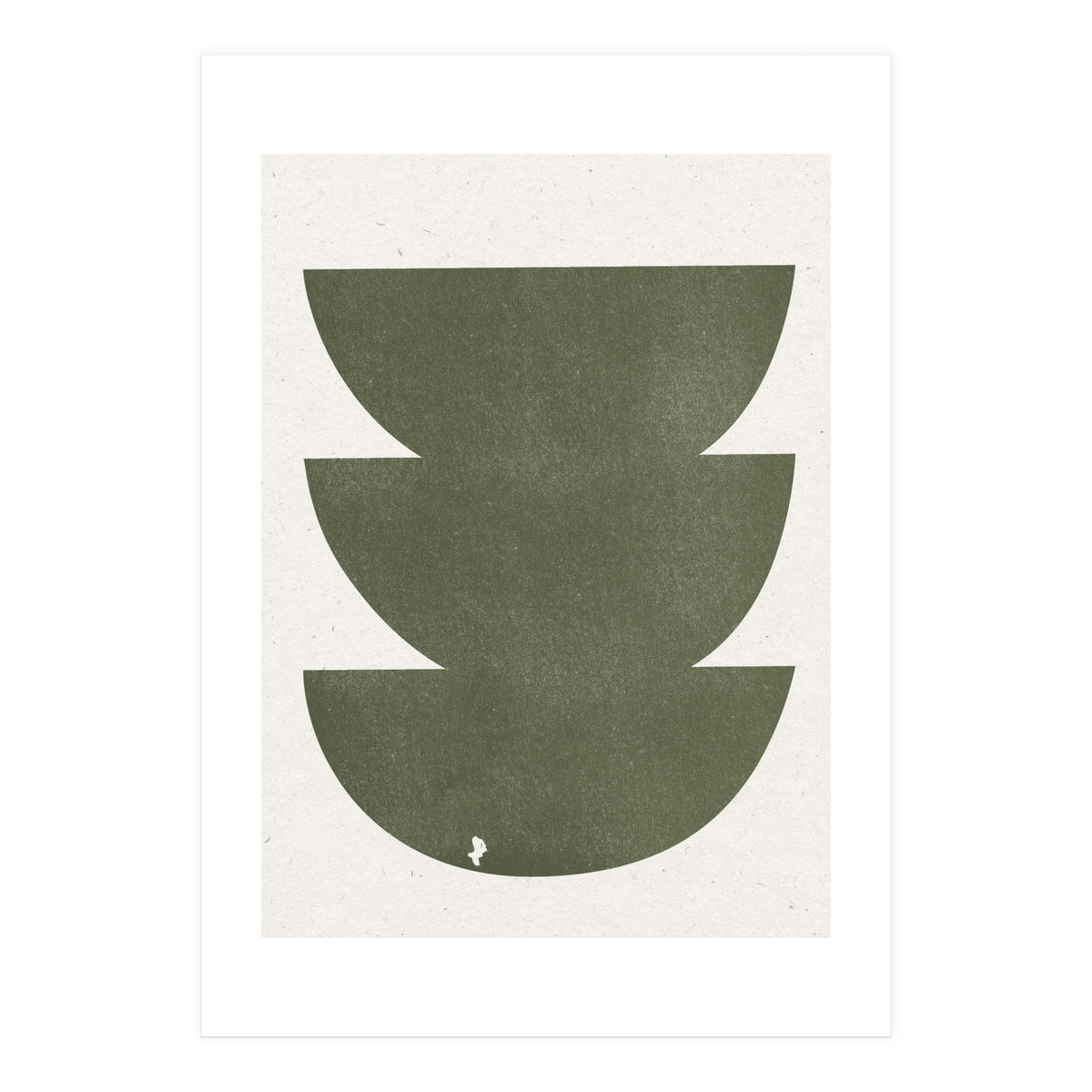 GREEN WATERCOLOR SHAPES NO.3 (Print Only)