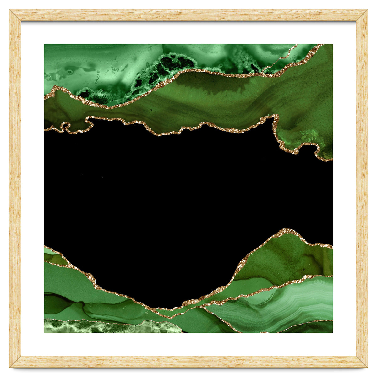 Green & Gold Agate Texture 18