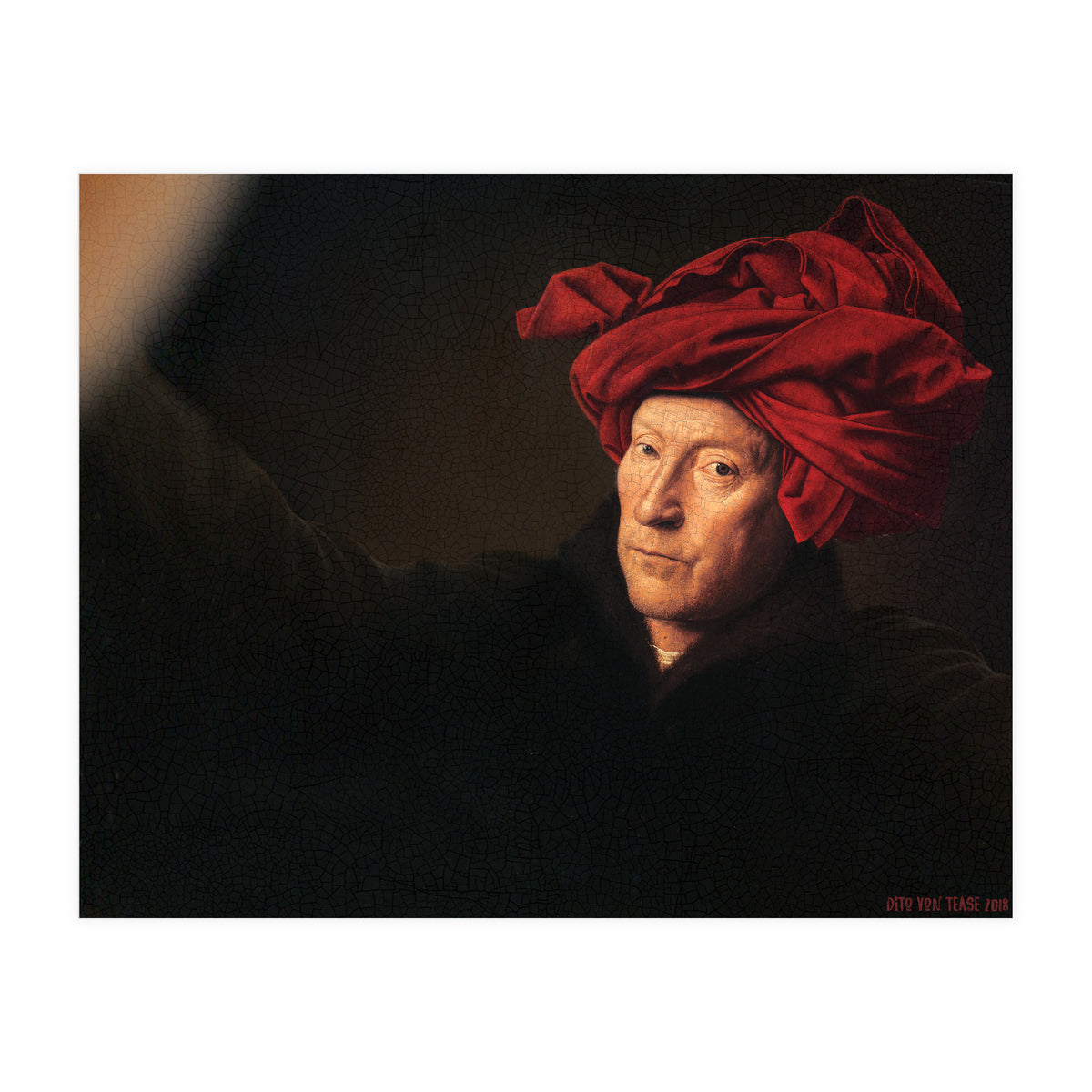 Man In A Turban - Jan Van Eyck - Selfie (Print Only)