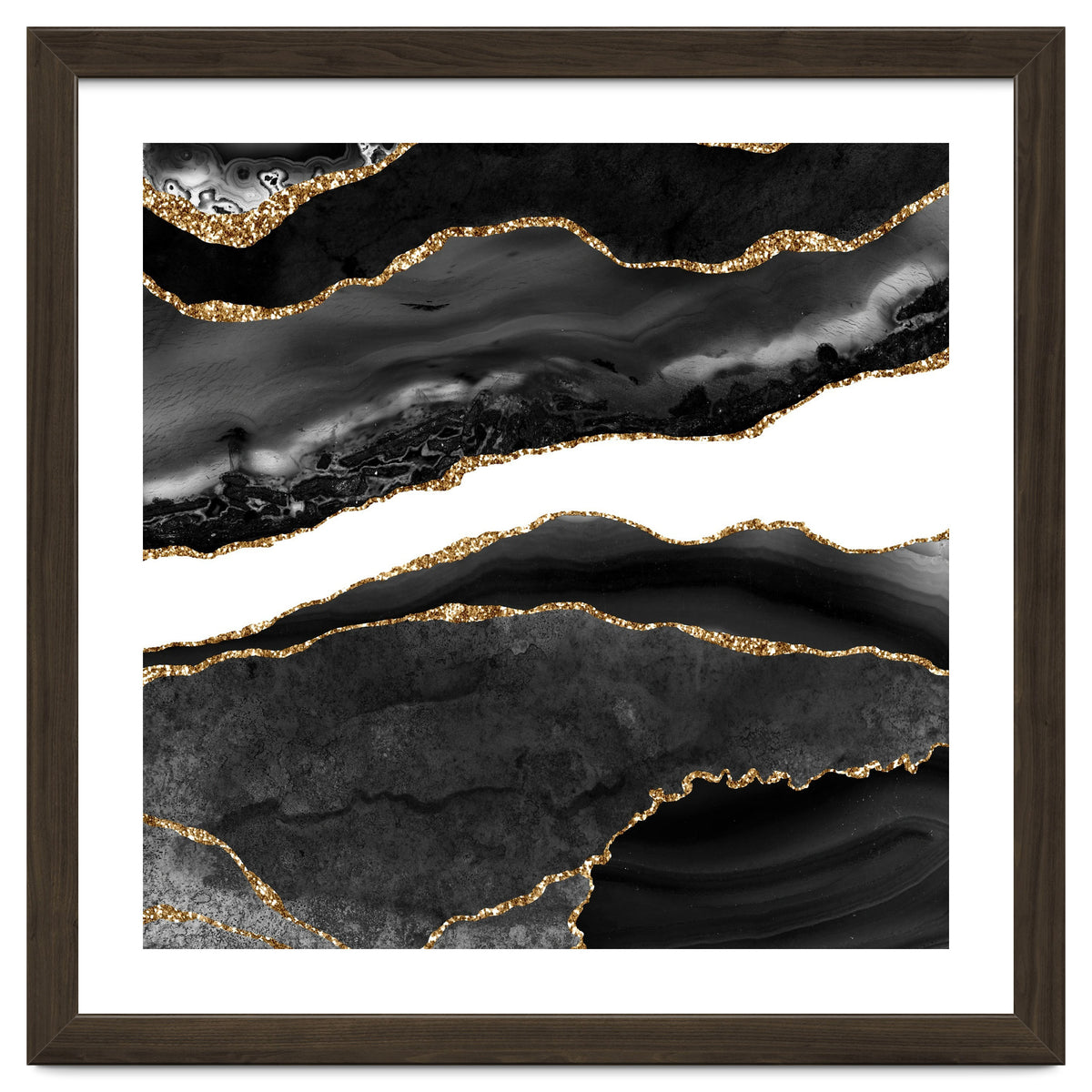 Black & Gold Agate Texture 08