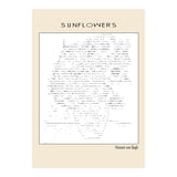 Sunflowers – Vincent van Gogh (1888) (ascii art) (Print Only) thumbnail