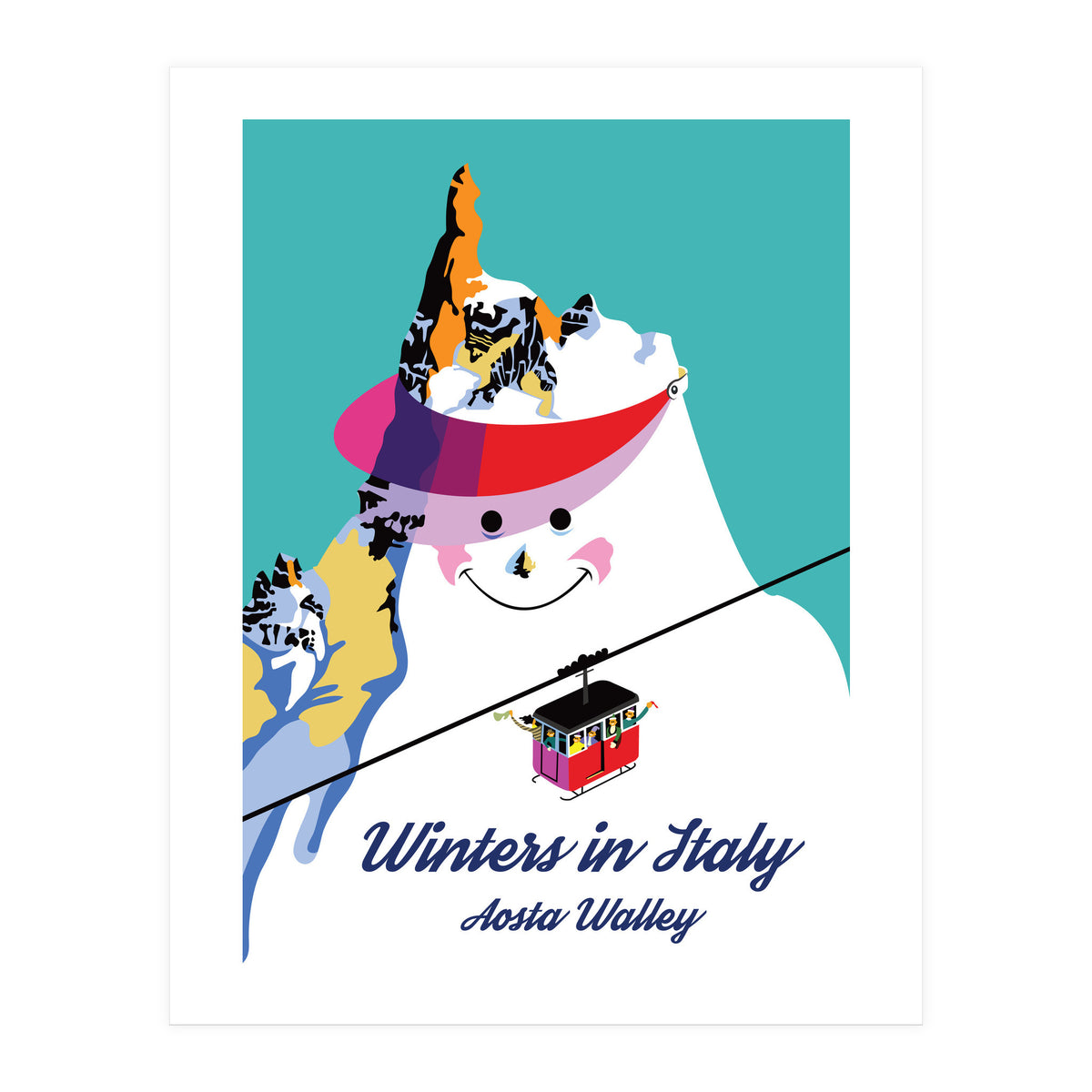 Winters In Italy Aosta Valley (Print Only)