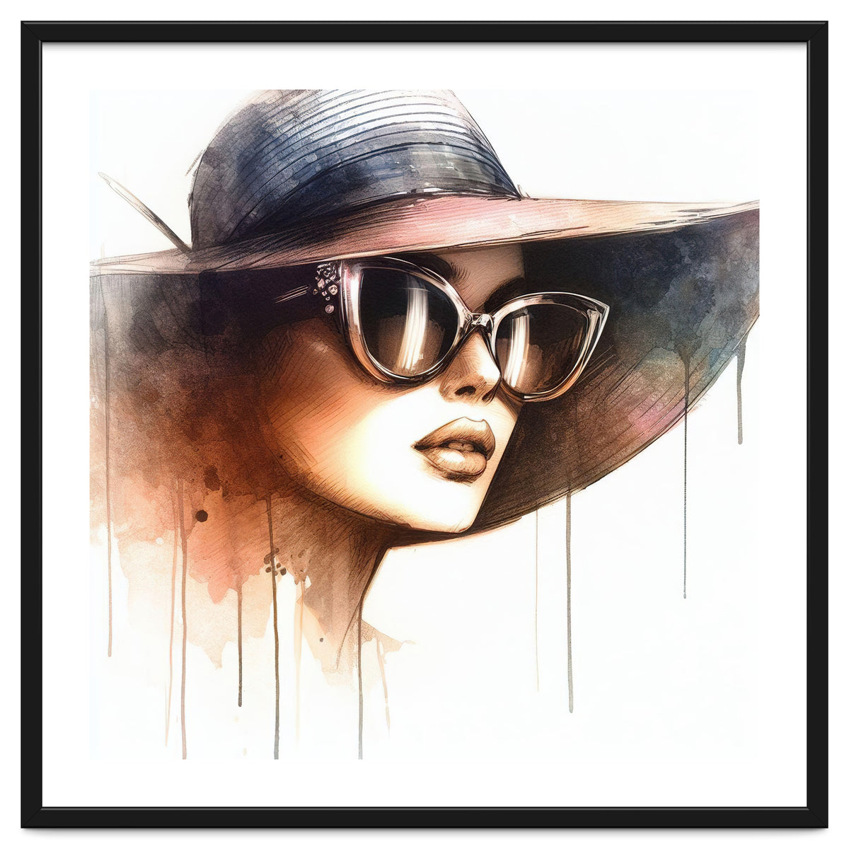 Watercolor Elegant Woman #2