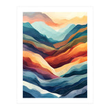 Abstract Ethereal Mountain Landscape (Print Only) thumbnail