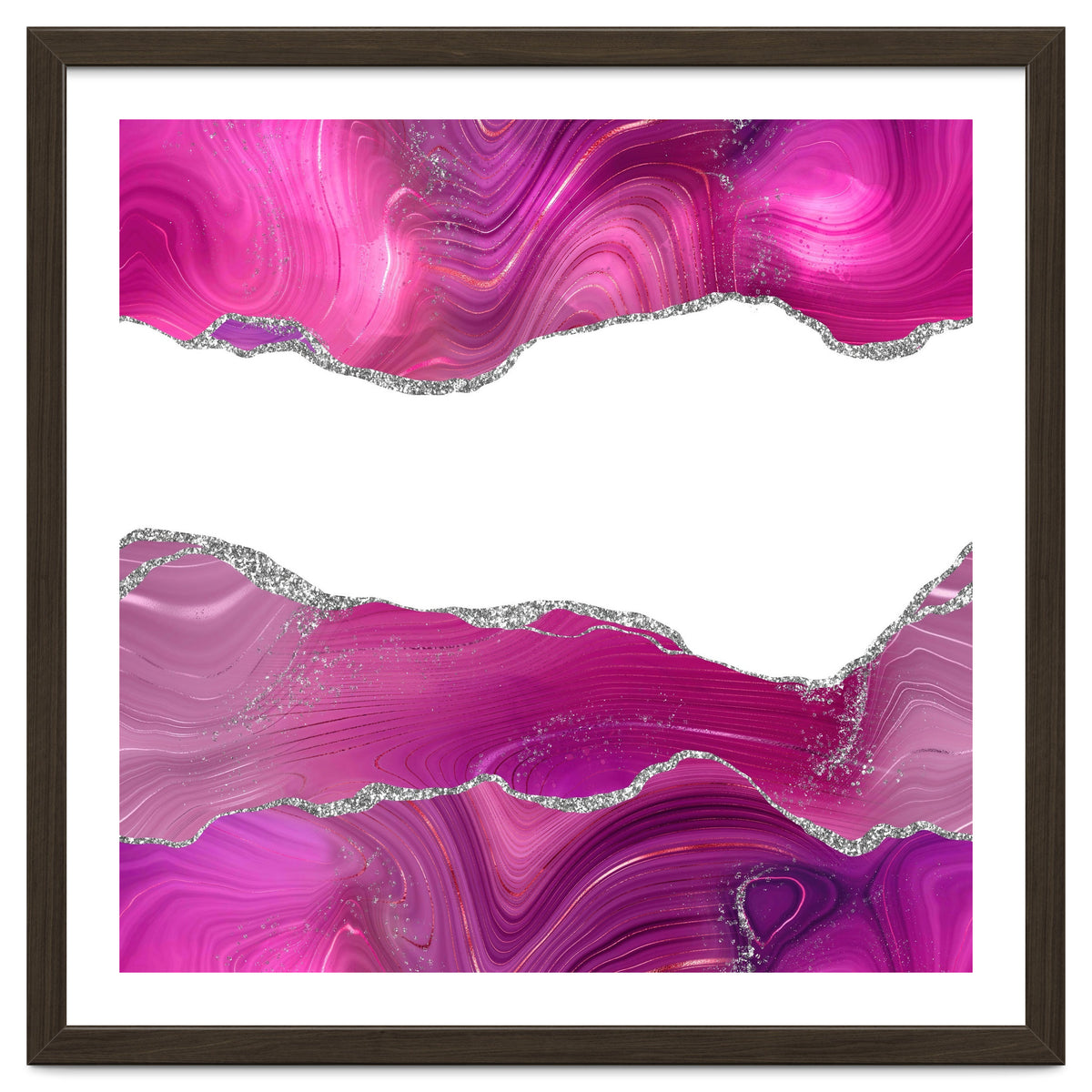 Magenta & Silver Agate Texture 08