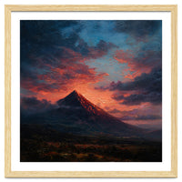 Majestic Mountain Peak at Sunset