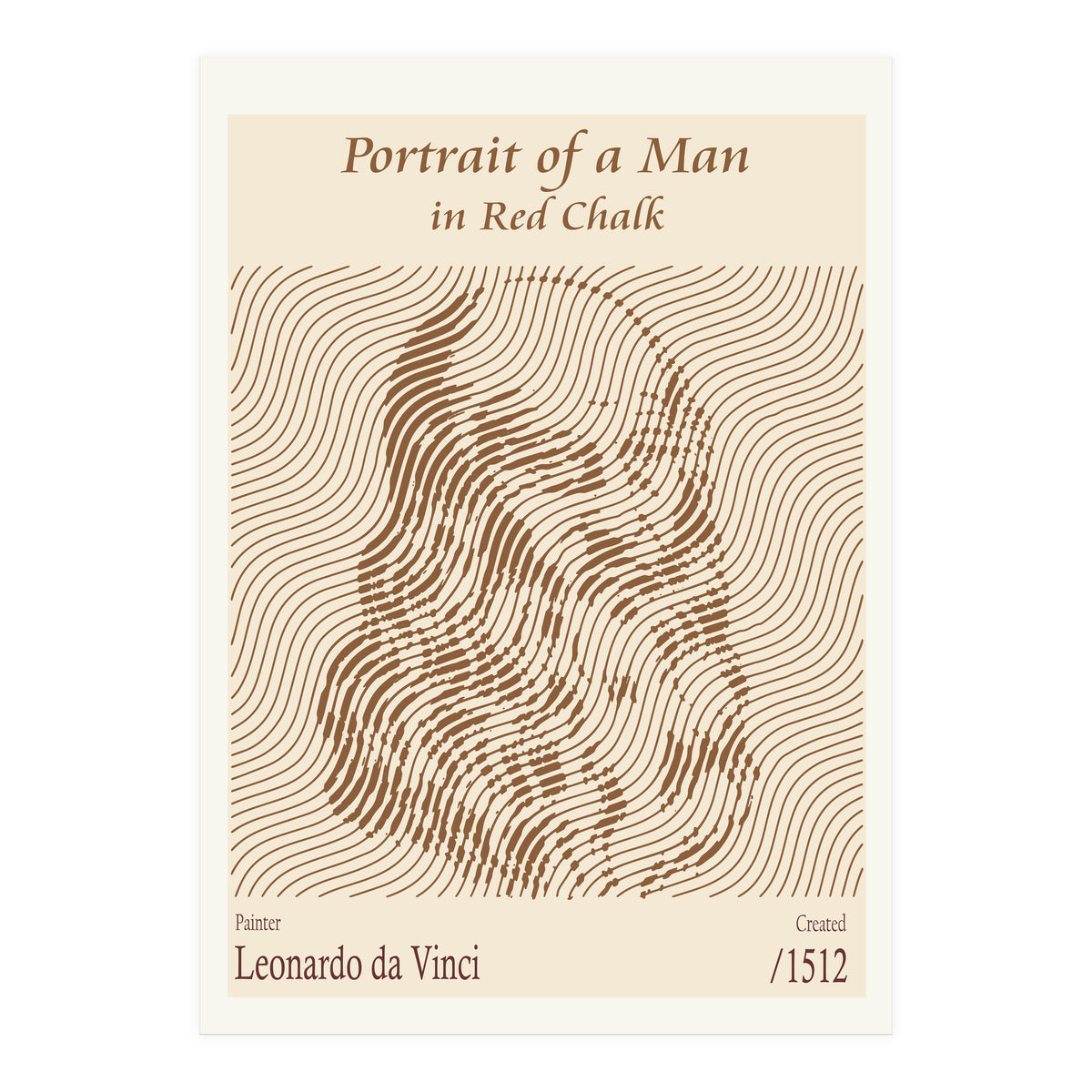 Portrait Of A Man In Red Chalk (self Portrait) – Leonardo Da Vinci (1512) (Print Only)