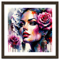 Rose Mantilla Flamenco Portrait