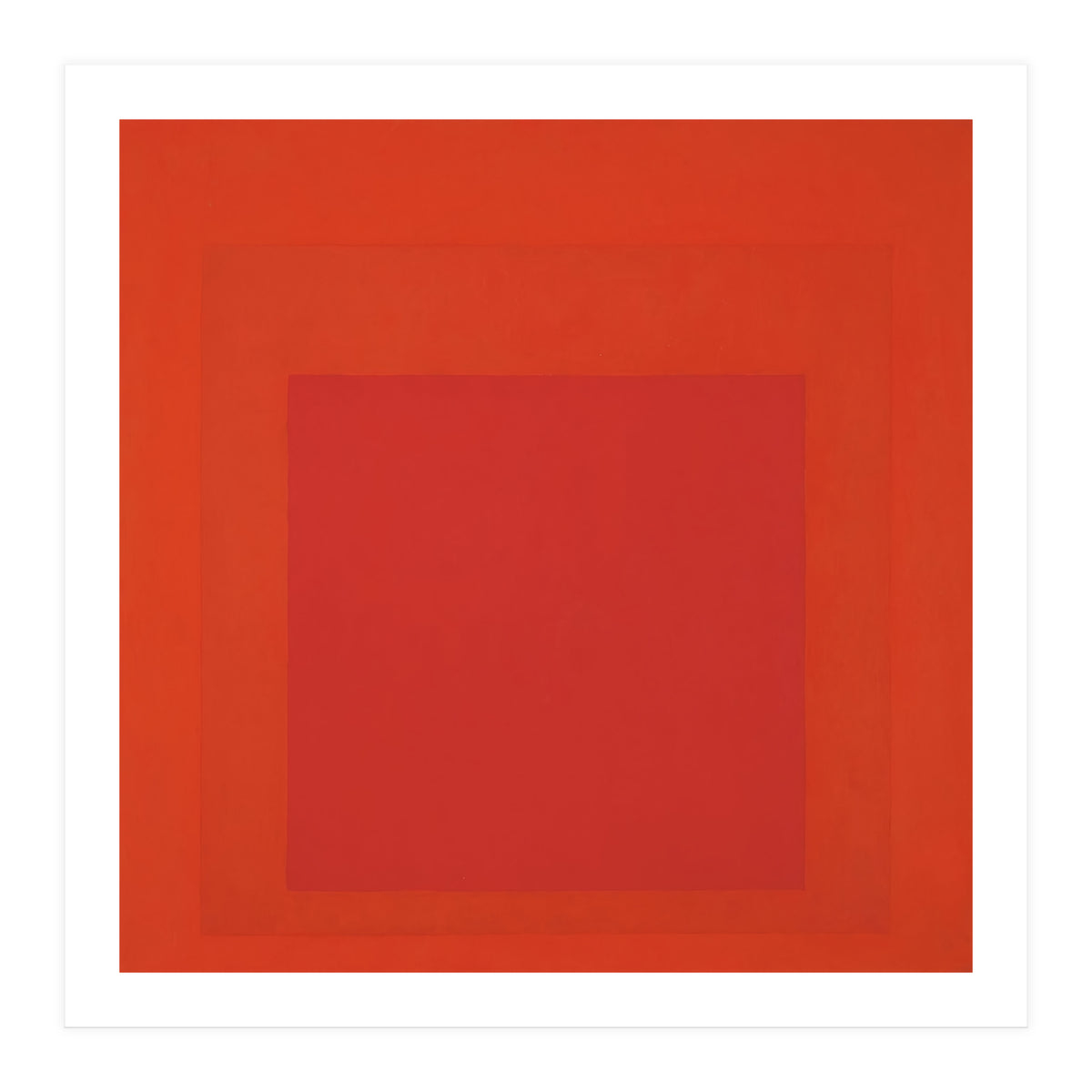 JOSEF ALBERS - HOMAGE TO THE SQUARE RED (Print Only)