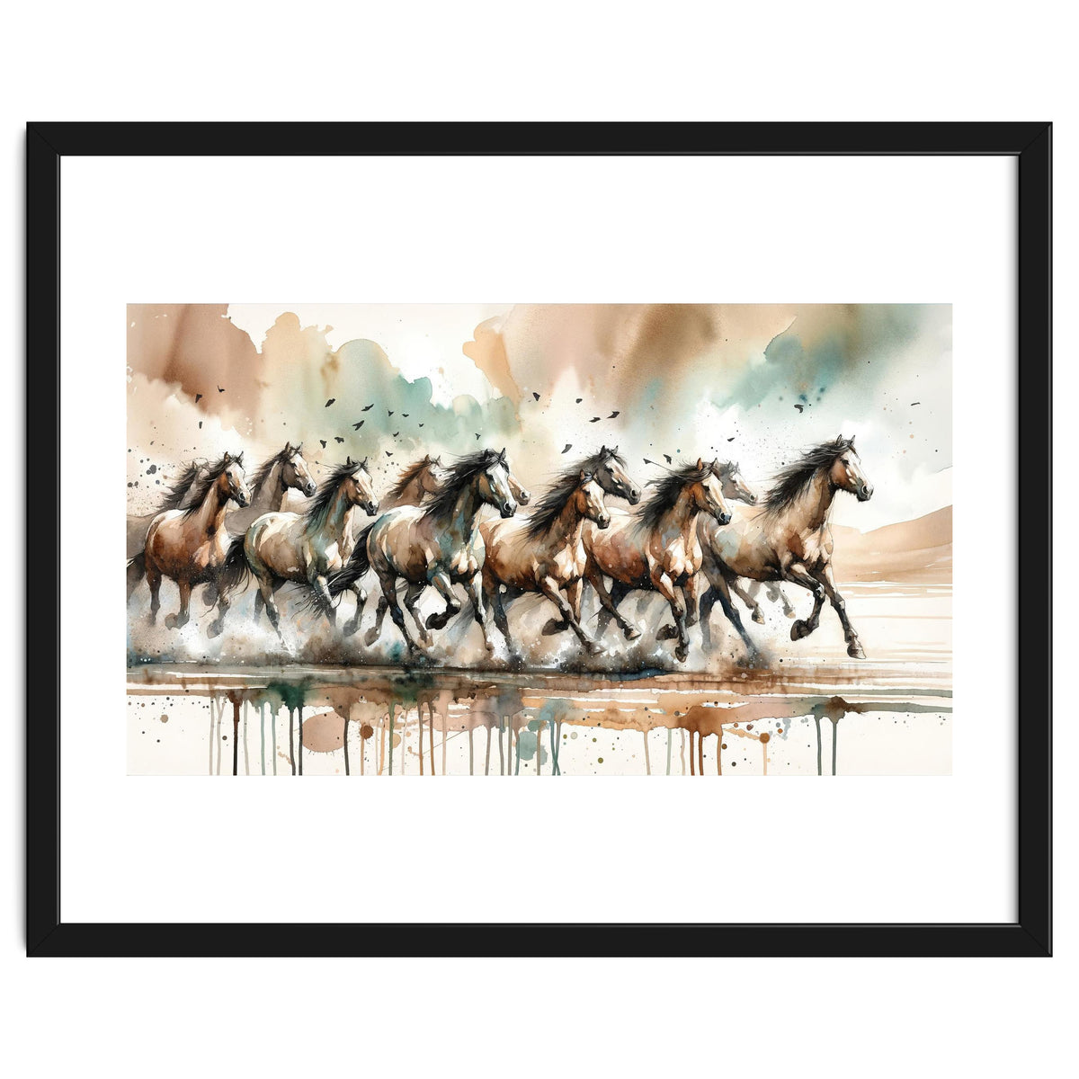 Running Horses Panorama