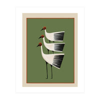 Striped Bird Trio I (Print Only)