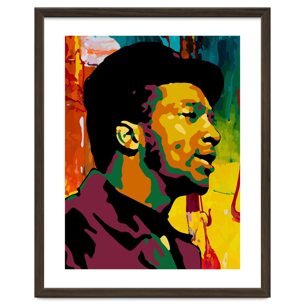 Fred Hampton Colorful Abstract Art
