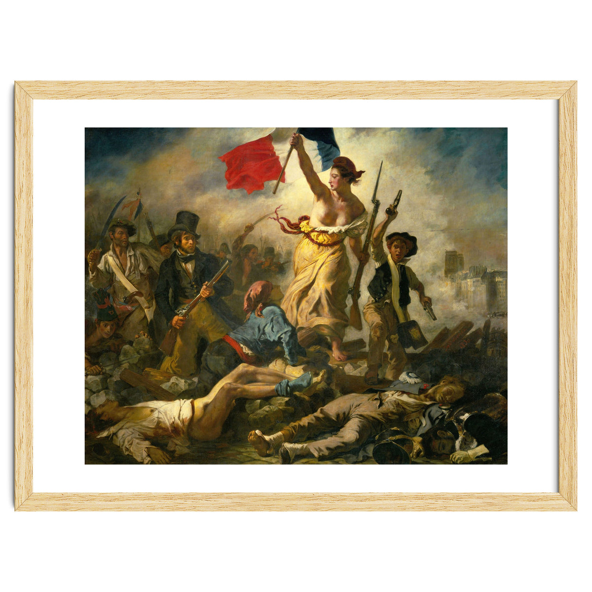 Eugène Delacroix / 'Liberty Leading the People', 1830, Oil on canvas, 260 x 325 cm. Eugne Delacroix.