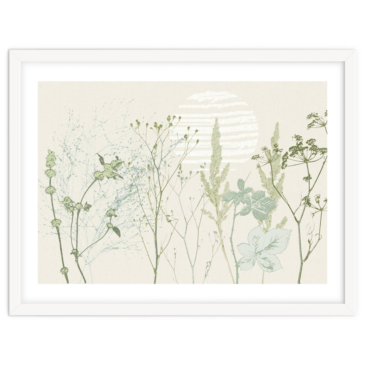 Plant based calming atmosphere natural green