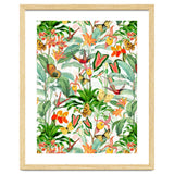 Birds And Butterflies In Tropical Jungle thumbnail