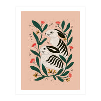 Hares Among Flowers (Print Only)