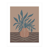 Modern Vase with Tropical Leaves (Print Only) thumbnail