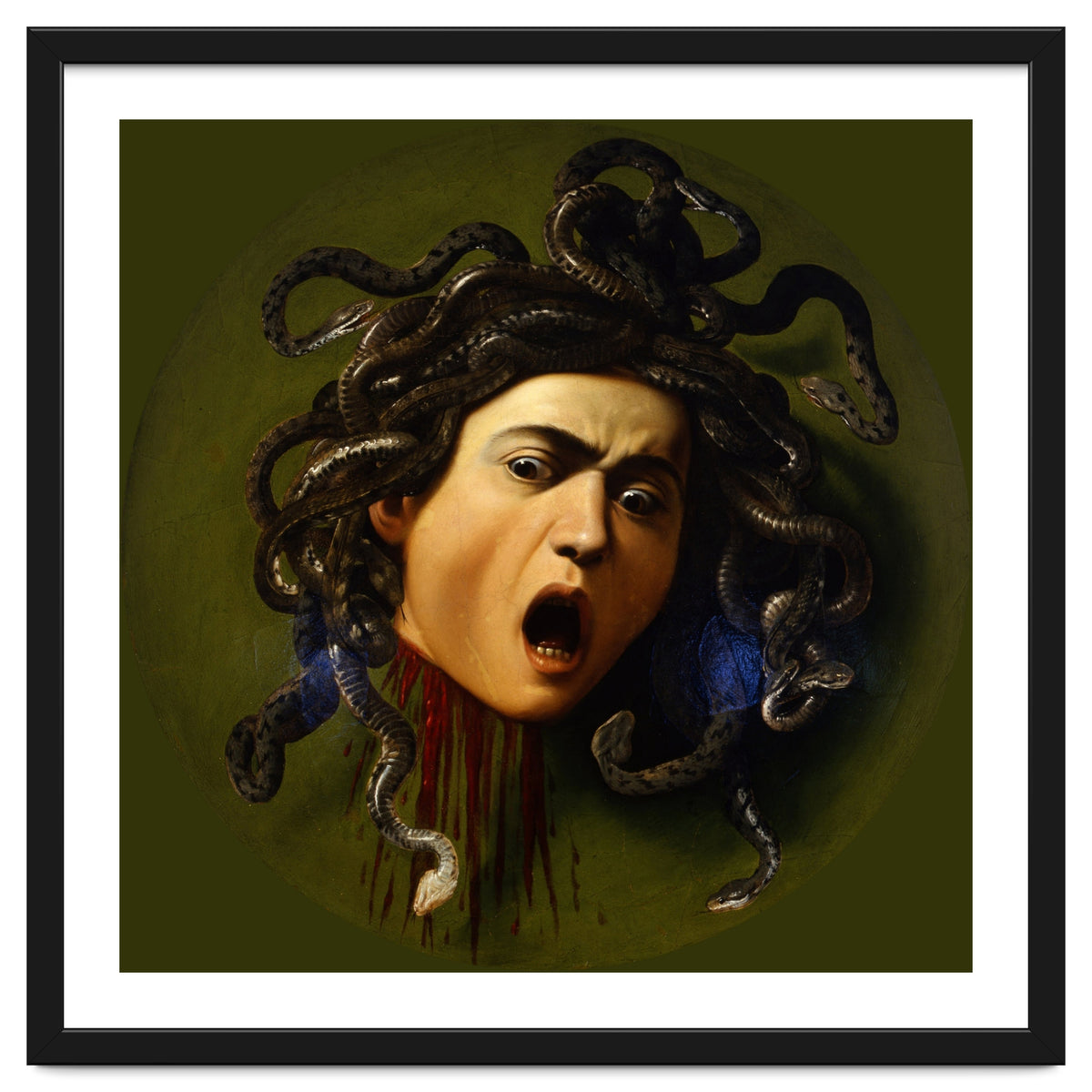 Caravaggio – Medusa | Baroque Mythological Painting Head of Medusa